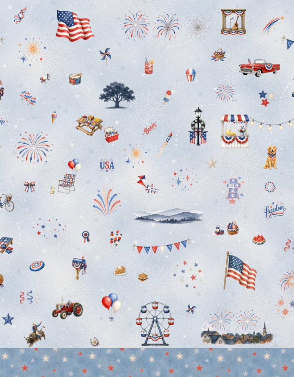 4th of July Hometown Journey Journey Blankets