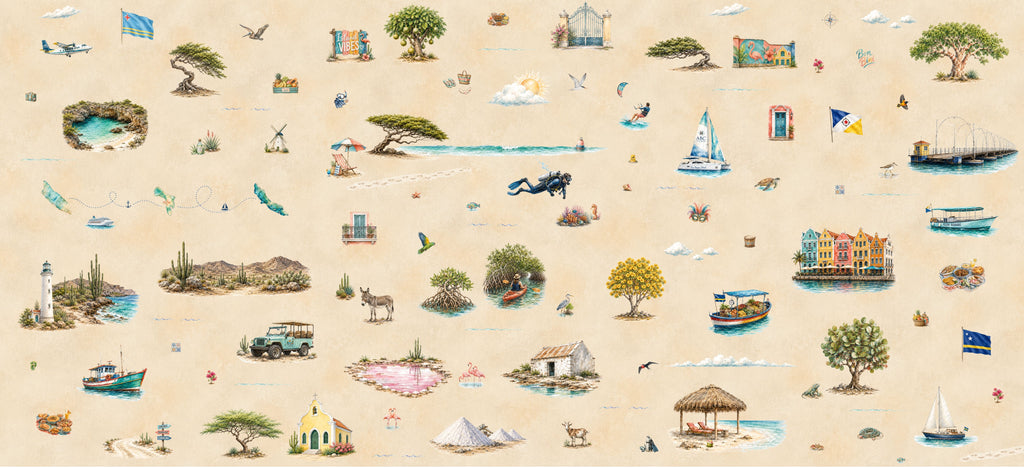 ABC Islands- Aruba, Bonaire, Curaçao Journey Blankets