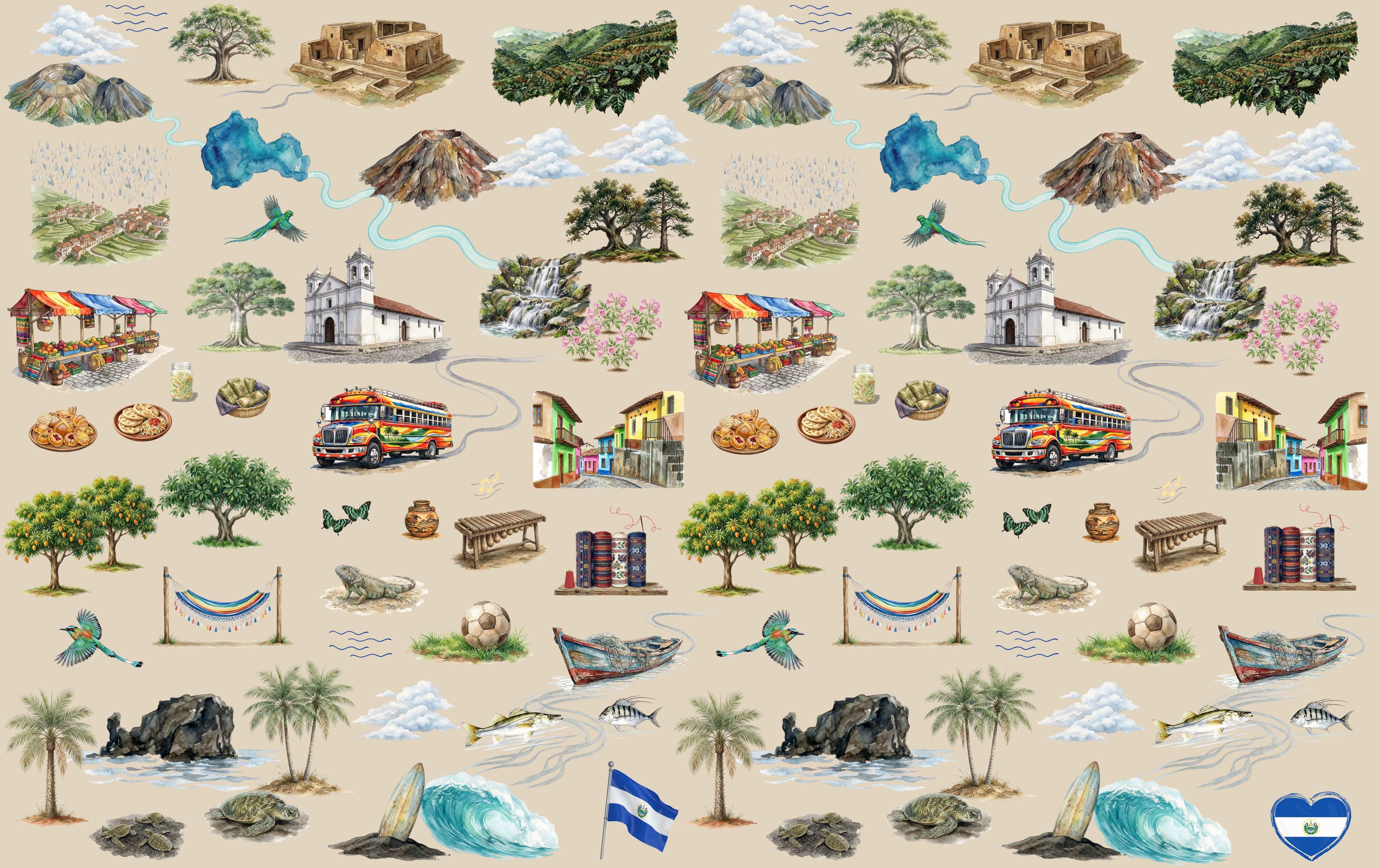 El Salvador Journey Blankets