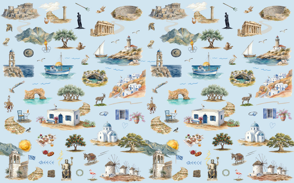 Greece Journey Blankets