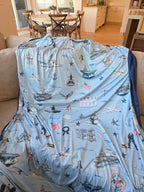 Navy Hooyah Journey Blankets