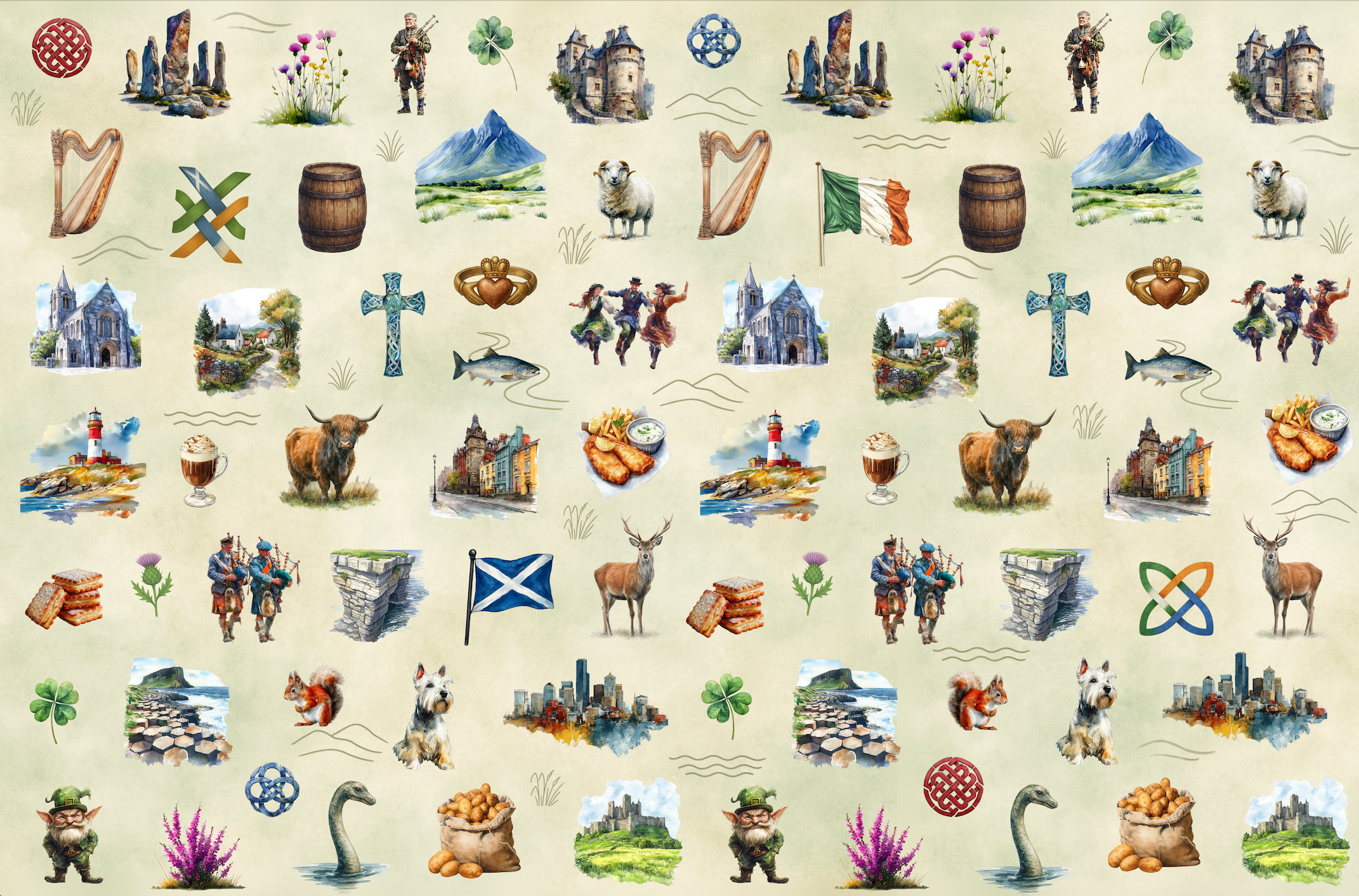 Ireland/Scotland Journey Blankets