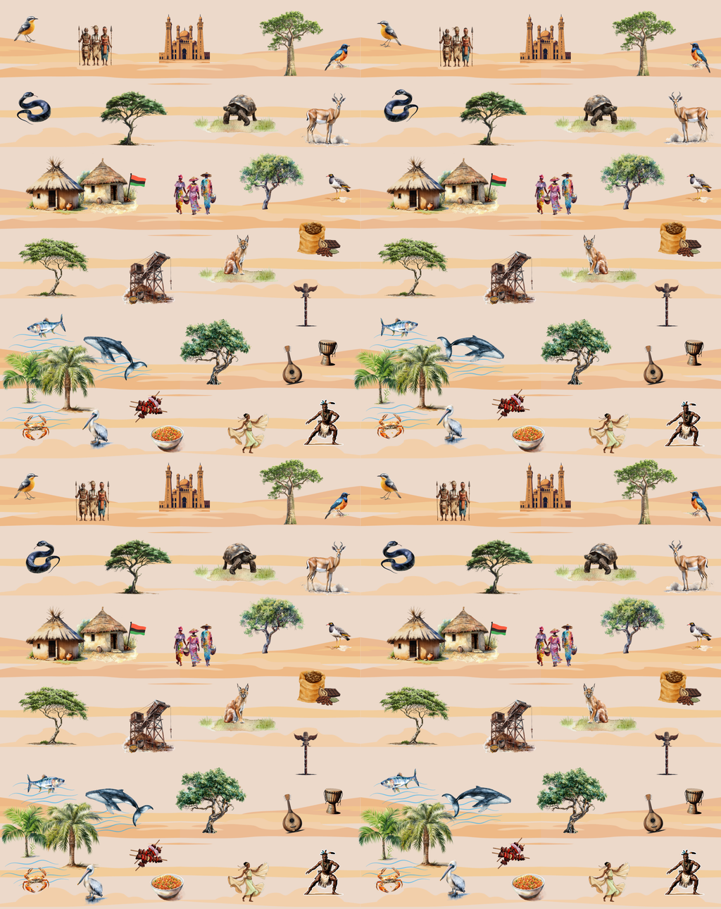 Africa - Western Journey Blankets