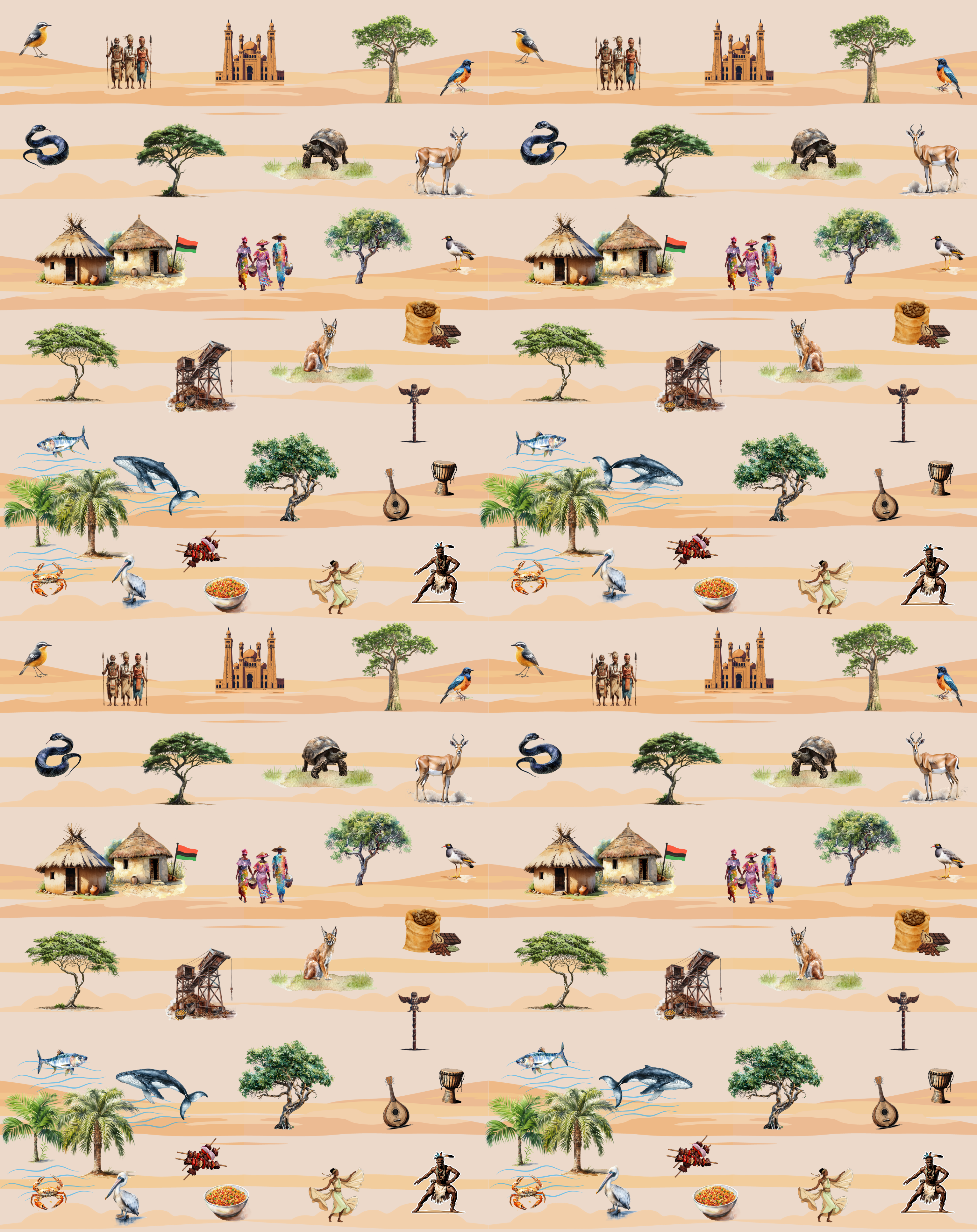Africa - Western Journey Blankets