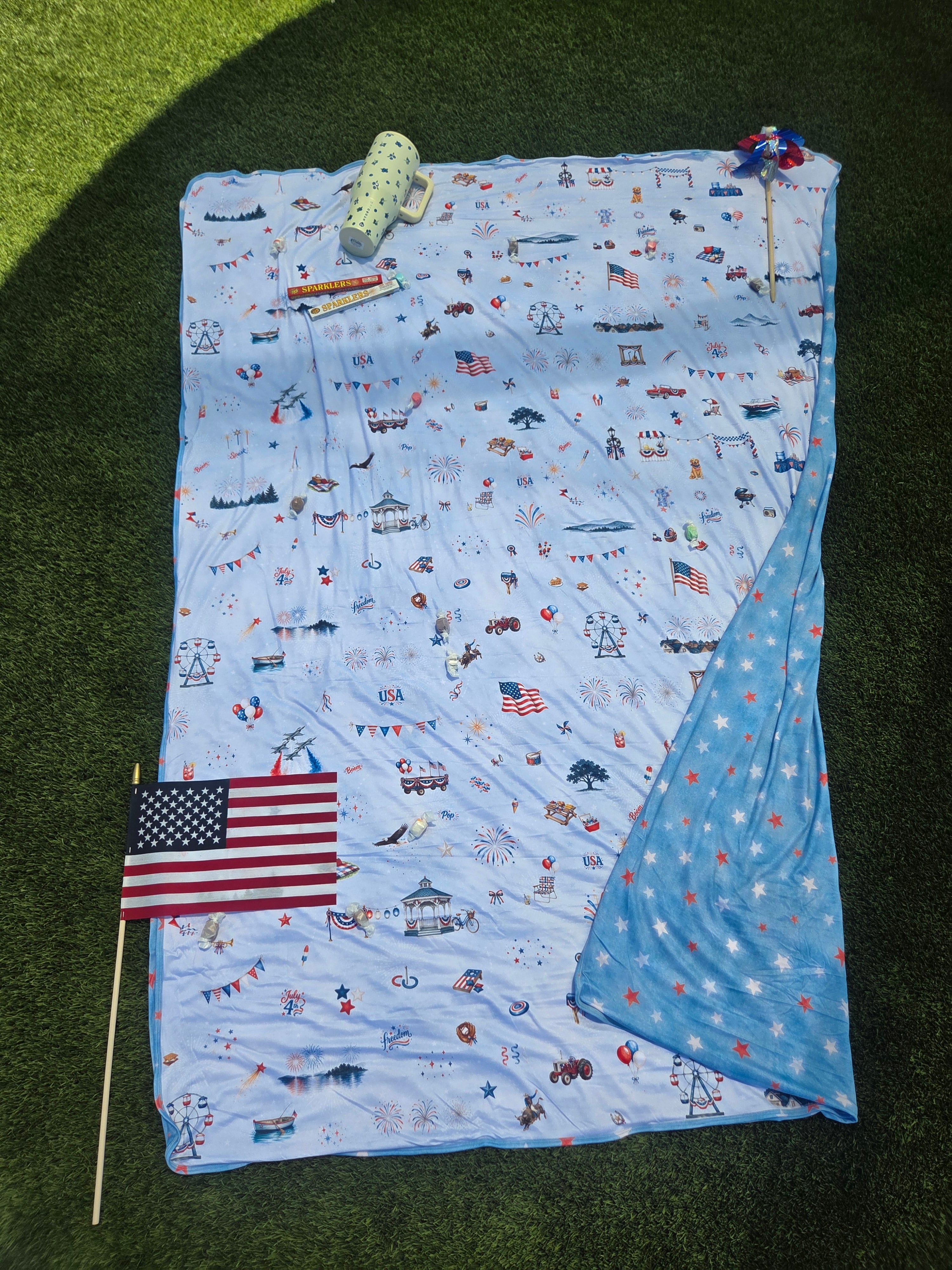 4th of July Hometown Journey Journey Blankets